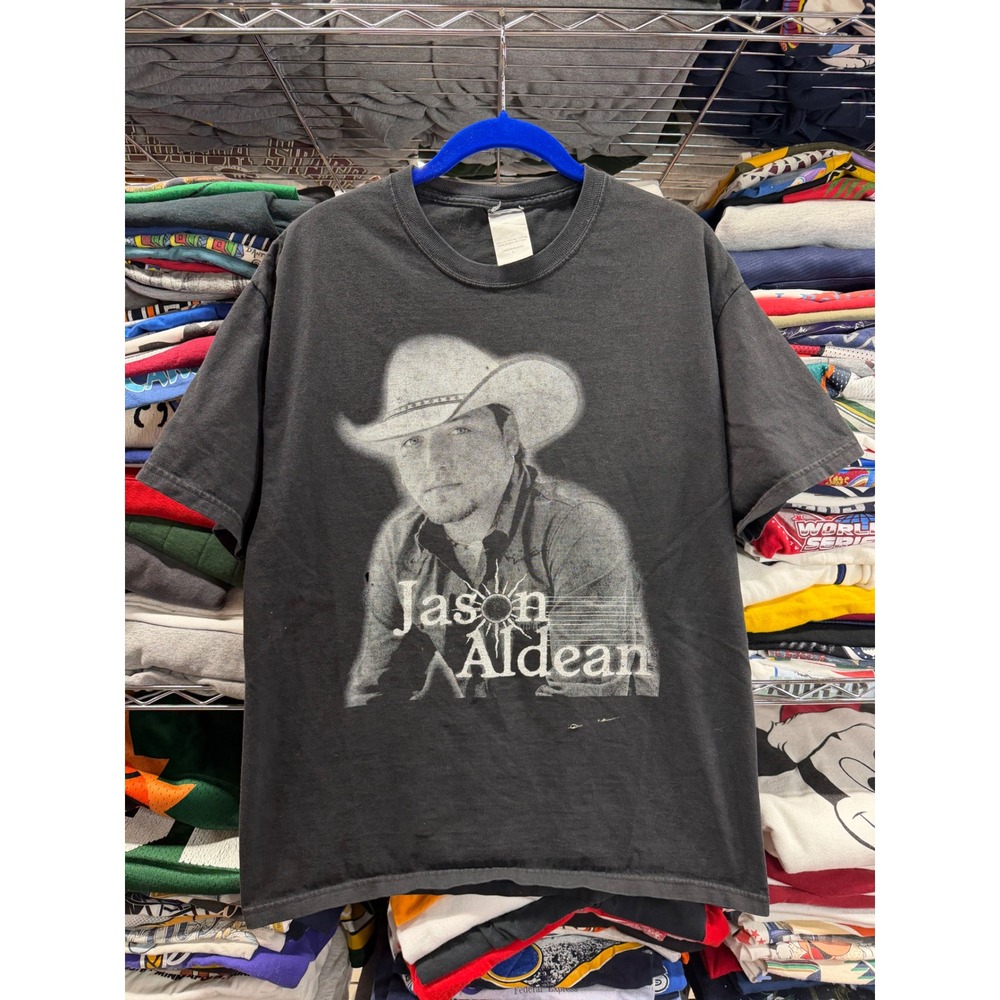 Jason Aldean My Kinda Party Tour 2011 T-Shirt Mens Large Black Country Music Tee